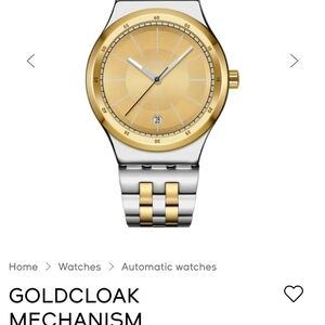 Swatch Two-Tone Gold and Silver Men's Watch